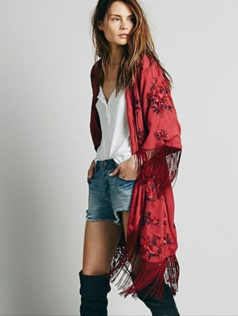 Free People Floral Keepsakes Kimono
